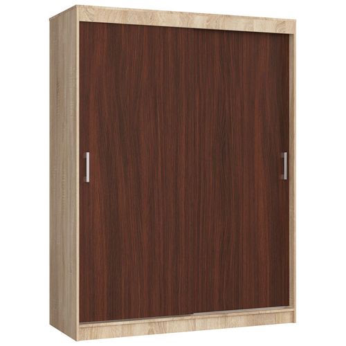 Akord Armoire Coulissante Mono Sonoma/wengé 150x60x200