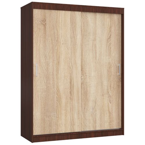 Akord Armoire Coulissante Mono Wengé/chêne Sonoma 150x60x200