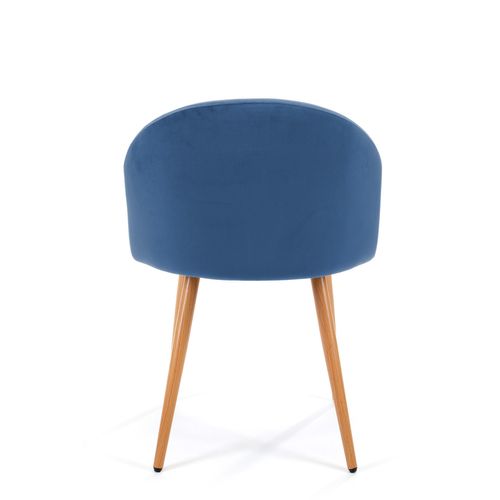 1 Pièce Chaise De Salle à Manger En Velours Sj.075 Bleu