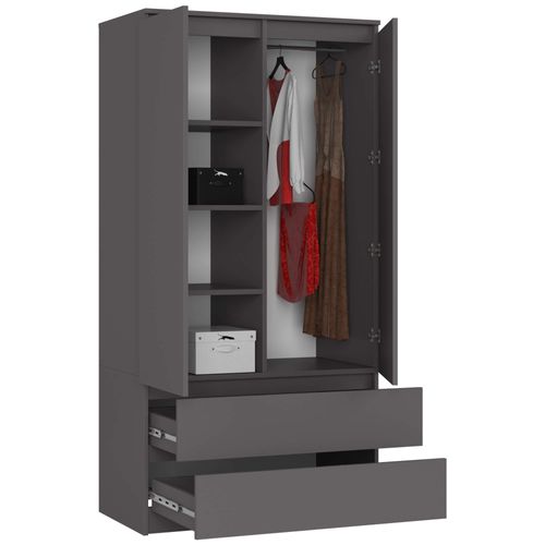 Akord Armoire Graphite Brillant 90x51x180