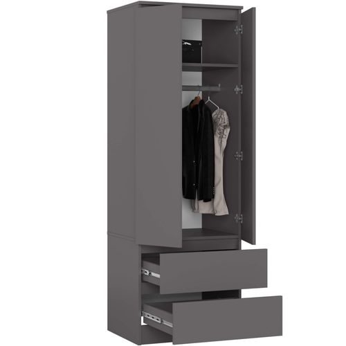 Akord Armoire Star Graphite Brillant 60x51x180