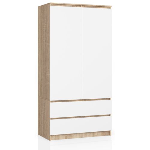 Akord Armoire Chêne Sonoma/blanc 90x51x180