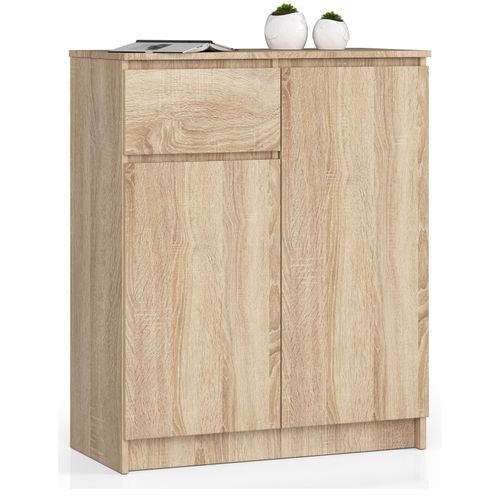 Akord Commode 2 Portes 1 Tiroir Chêne Sonoma 80x40x99