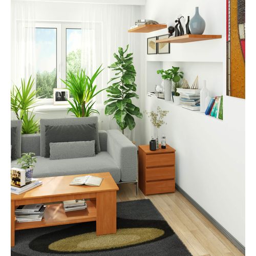 Akord Chevet Bas De Rangement Finition Aulne Style Classique 40x35x57