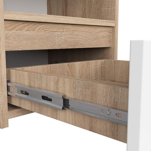 Akord Chevet De Rangement Finition Chêne Sonoma Design Moderne 40x35x40