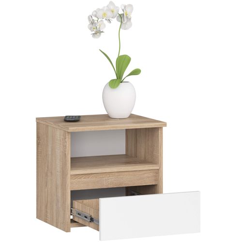 Akord Chevet De Rangement Finition Chêne Sonoma Design Moderne 40x35x40