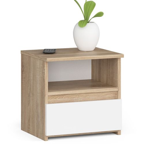 Akord Chevet De Rangement Finition Chêne Sonoma Design Moderne 40x35x40