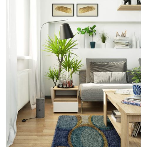 Akord Chevet De Rangement Finition Chêne Sonoma Design Moderne 40x35x40