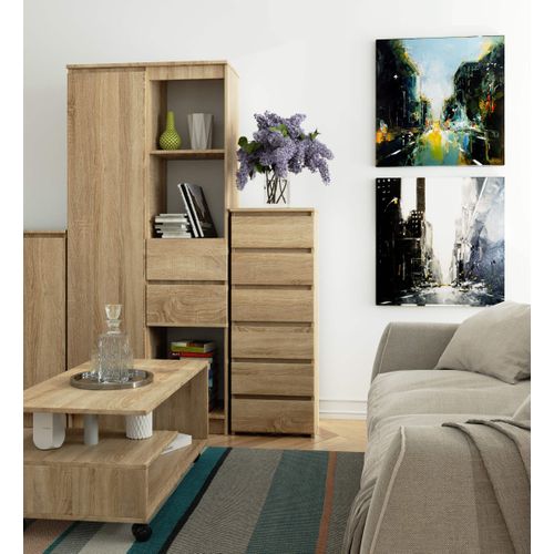 Akord Commode Haute Chêne Sonoma 40x35x109