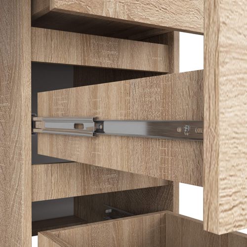 Akord Bureau 3 Tiroirs Droit Chêne Sonoma 90x50x77