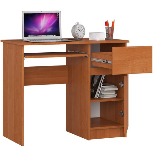 Akord Bureau 1 Tiroir 1 Armoire Piksel Droit Aulne 90x50x77