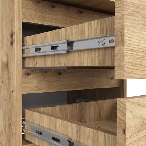 Akord Chevet Bas De Rangement Chêne Artisan Design Moderne 40x35x57