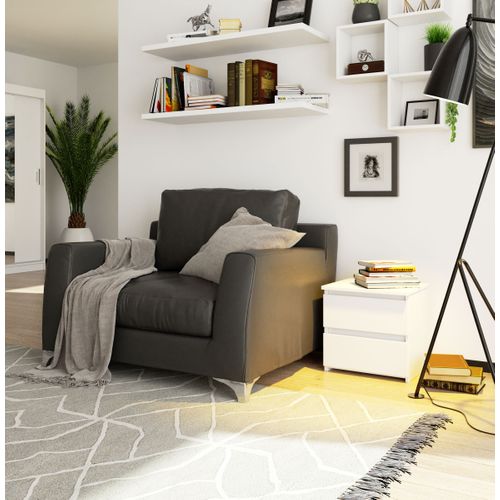 Akord Chevet 2 Tiroirs Chêne Craft 40x35x40