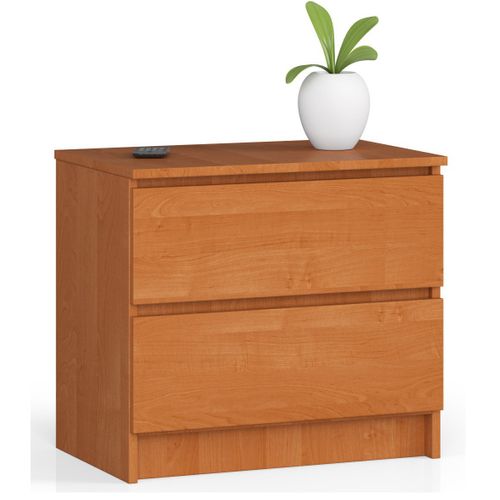 Akord Chevet 2 Tiroirs Aulne 60x40x55