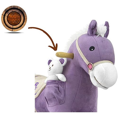 Cheval à Bascule Poney Violet