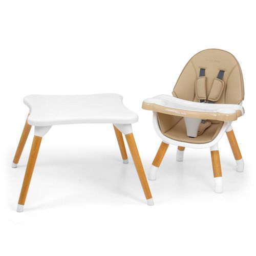 Chaise Haute 2-en-1 Malmo Beige