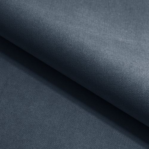 Canapé D'angle Mollis Bleu En Tissu Texturé Avec Fonction De Couchage