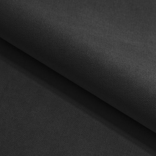 Canapé D'angle Mollis Noir En Tissu Texturé Avec Fonction De Couchage