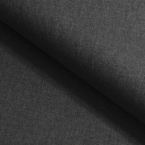 Canapé D'angle Madison Noir En Tissu Texturé Avec Fonction De Couchage
