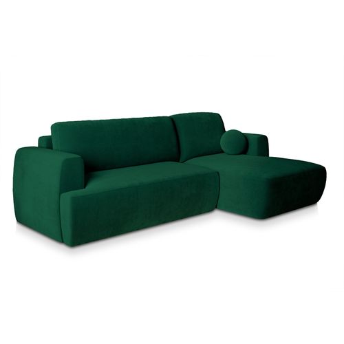 Canapé D'angle Senti Vert Sapin En Peluche Avec Fonction De Couchage