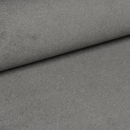 Canapé D'angle Savona Gris En Peluche Avec Fonction De Couchage