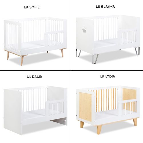 Barrière De Lit Pour Sofie, Dalia, Lydia, Blanka 120x60   Blanc