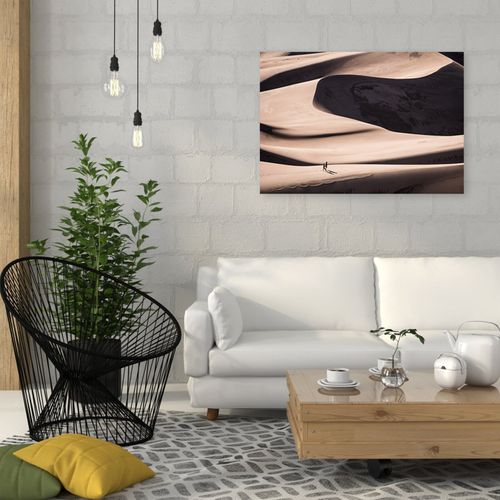 Tableau Les Gens Dans Le Désert 60 X 40 Cm Beige