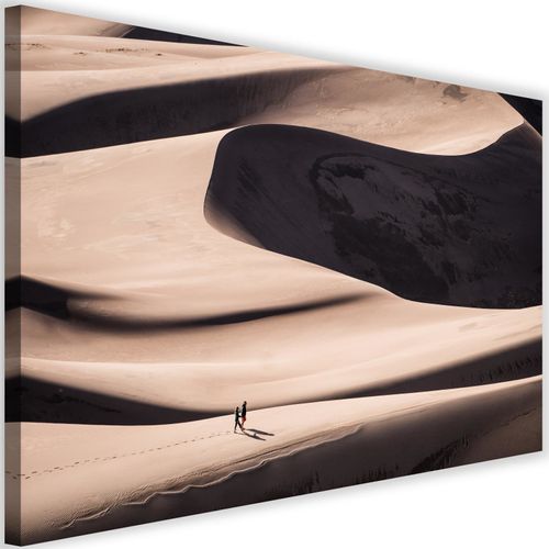 Tableau Les Gens Dans Le Désert 60 X 40 Cm Beige