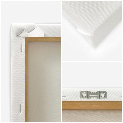 Tableau Feuilles De Palmier 90 X 90 Cm Beige