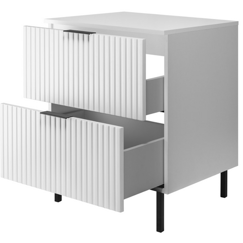 Meuble Sous Vasque Avec Plan Sur Pieds Flow Blanc 60 Cm