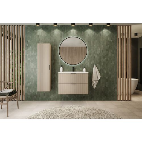 Meuble Sous Vasque Sur Pieds Flow Cachemire 80 Cm