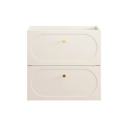 Meuble Sous Vasque Suspendu  60 Cm Donna Sand Beige Avec Plan Et Vasque Wiki