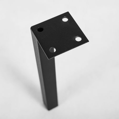 4 Un. Pied Carré Noir Pour Meuble De Salle De Bain Furnidea En Métal H: 20 Cm