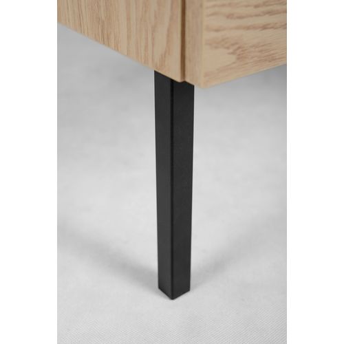 4 Un. Pied Carré Noir Pour Meuble De Salle De Bain Furnidea En Métal H: 20 Cm