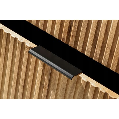 Meuble Suspendu Sous Vasque Avec Panier à Linge Adel Chêne 120 Cm