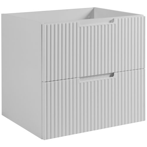 Meuble De Salle De Bain Suspendu Sous Vasque Vena Blanc 60 Cm