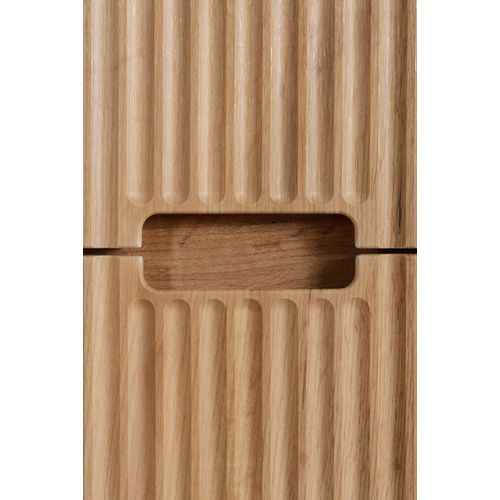 Meuble Colonne De Salle De Bain Suspendu  Vena Chêne 36 X 136 Cm