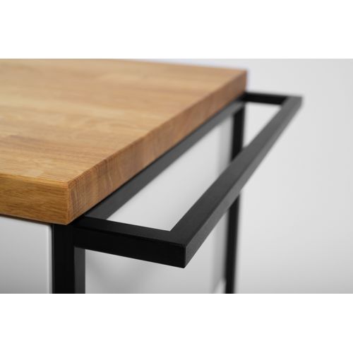 Plan De Travail En Bois Chêne Massif Naturel  60 Cm Pour Meuble De Salle De Bain