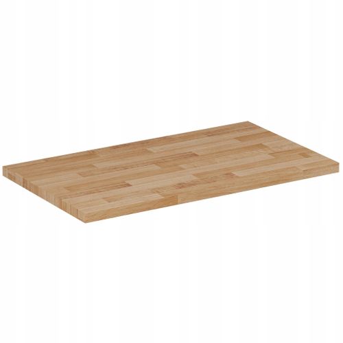 Meuble Sous-vasque Suspendu Harmo 60 Cm Avec Plan En Bois Massif Façade Rainurée Cachemire Semi-mat