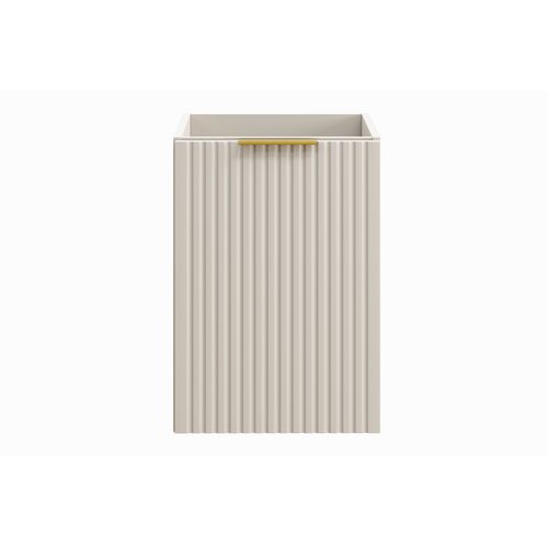 Meuble Bas De Salle De Bain Avec Panier à Linge Adel Cachemire 40 Cm