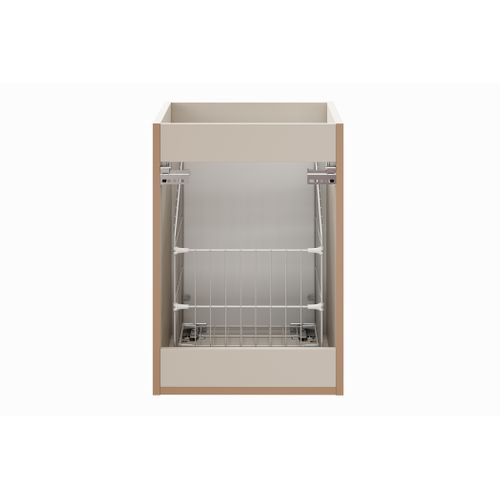 Meuble Bas De Salle De Bain Avec Panier à Linge Adel Cachemire 40 Cm