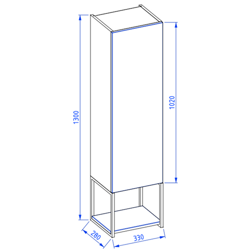 Meuble Colonne De Salle De Bain Suspendu Lov Vert Et Noir 33 X 130 Cm