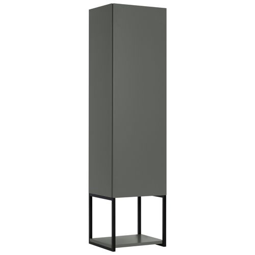 Meuble Colonne De Salle De Bain Suspendu Lov Vert Et Noir 33 X 130 Cm