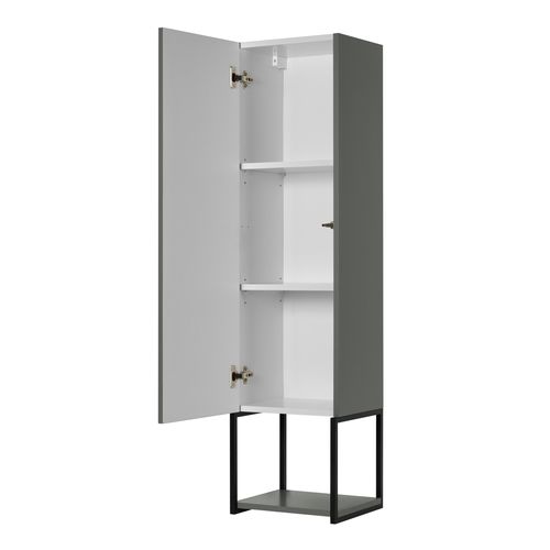 Meuble Colonne De Salle De Bain Suspendu Lov Vert Et Noir 33 X 130 Cm