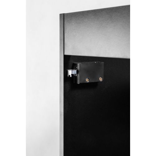 Ensemble Meuble Lave-mains Suspendu Adel Noir Avec Le Lavabo Fika 40 Cm