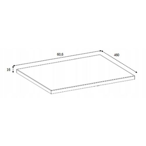 Plan De Toilette En Chêne Craft – Décor Bois – 60 Cm – Compatible Vena / Flow