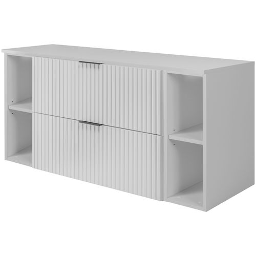 Plan De Toilette En Blanc – Finition Mate – 120 Cm – Compatible Vena / Flow / Madis