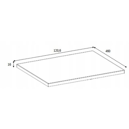 Plan De Toilette En Chêne Foncé – Décor Bois – 120 Cm – Compatible Simple