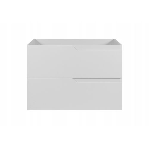 Meuble De Salle De Bain Suspendu Sous Vasque Modern Blanc 80 Cm