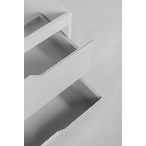 Meuble De Salle De Bain Suspendu Sous Vasque Modern Blanc 80 Cm